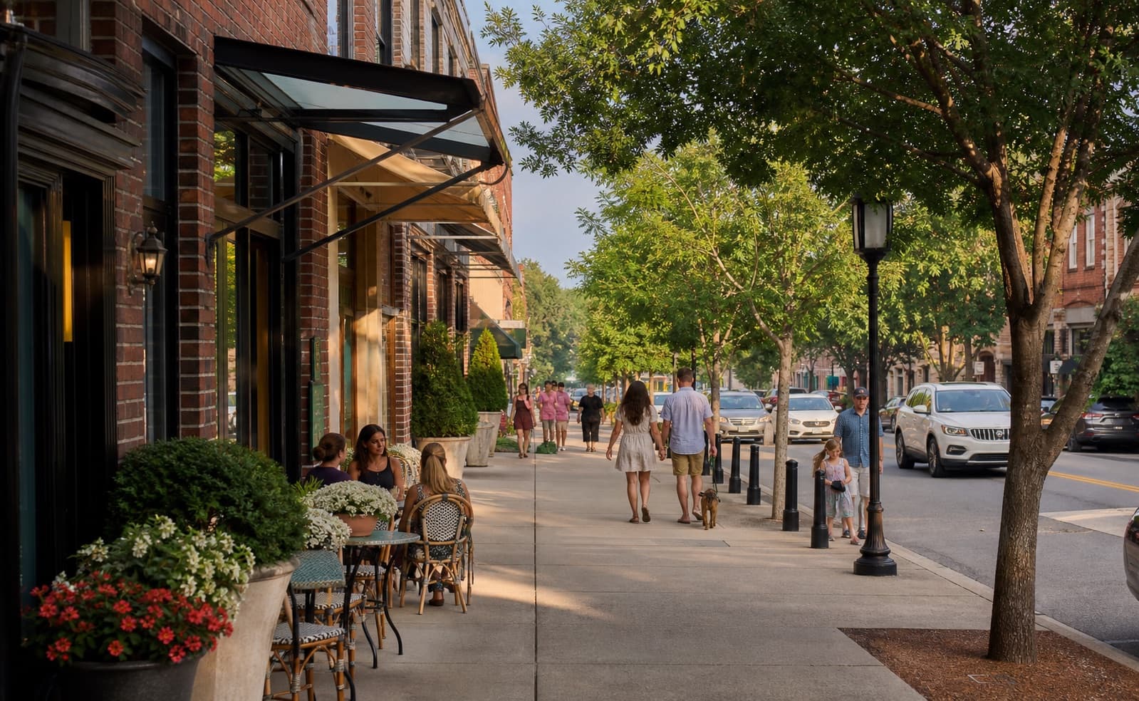 Local community scene representing Fayette County, Georgia