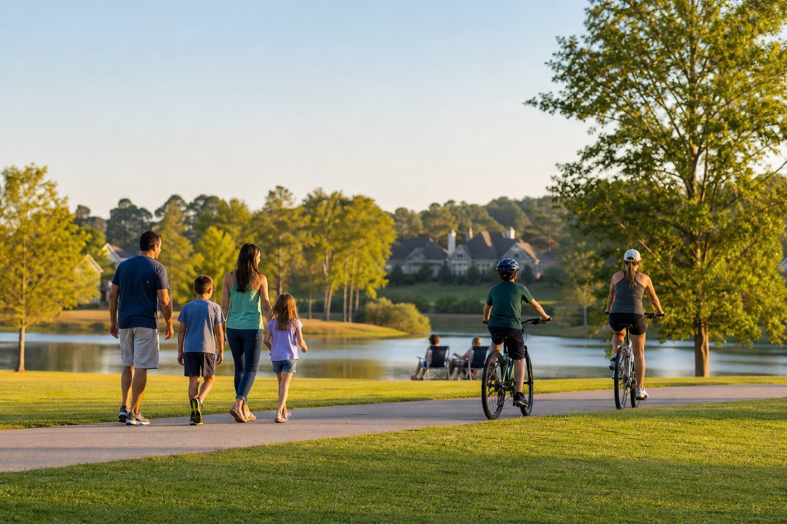 Local community scene representing Forsyth County, Georgia